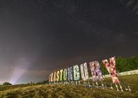 Photo of Glastonbury sign