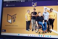 The new website for the All In access initiative