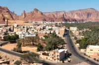 A landscape view of AlUla in Saudi Arabia