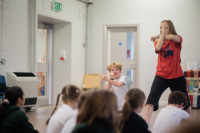 Children taking part in movement-based education