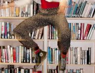 Photo of dancer in library