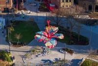 Aerial/drone view of Hibiscus Rising