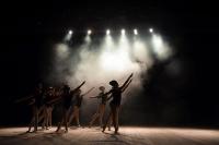 Ballet dancers on stage