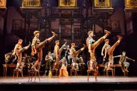 Production shot of dancers in Disney’s Newsies