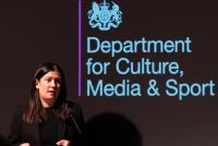 Culture Secretary Lisa Nandy speaking at an event