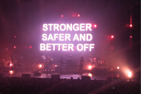 Massive Attack performing in Paris, 2019