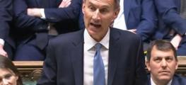 Chancellor Jeremy Hunt delivering the Spring Budget