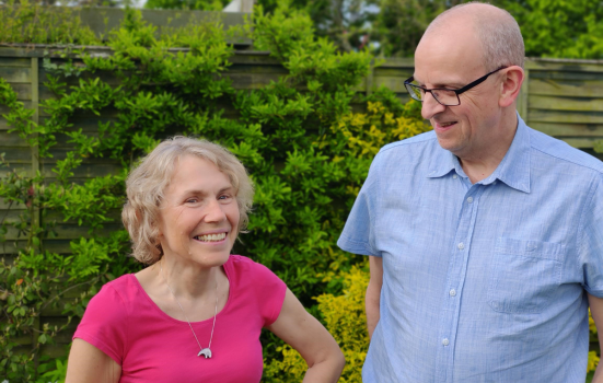 Liz Hill (left) and Brian Whitehead