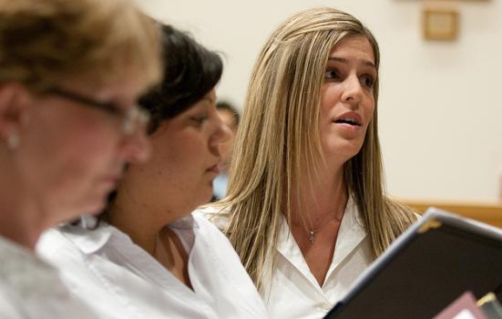 A photo of a choir