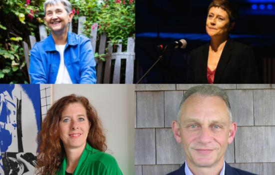 Four headshots edited together (L to R top to bottom): Frances Morris, Linda Merrick, Sarah Munro, Neil Mendoza