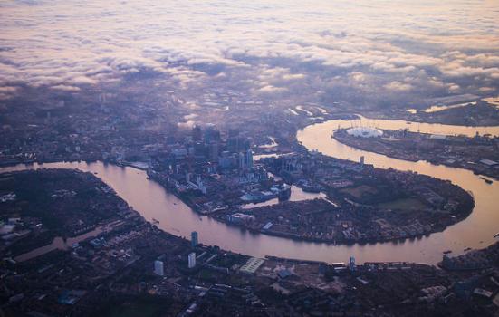 Aerial view of London