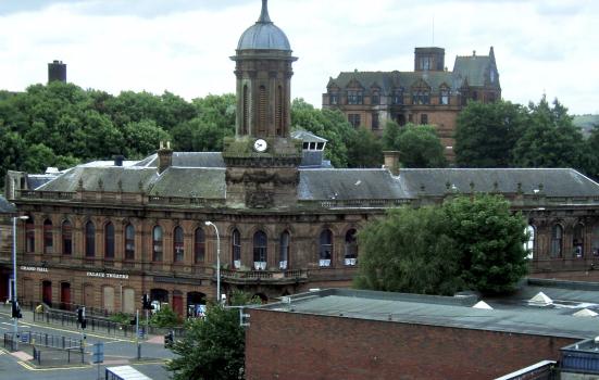 Exterior of the Palace Theatre and Grand Hall in Kilmarnock