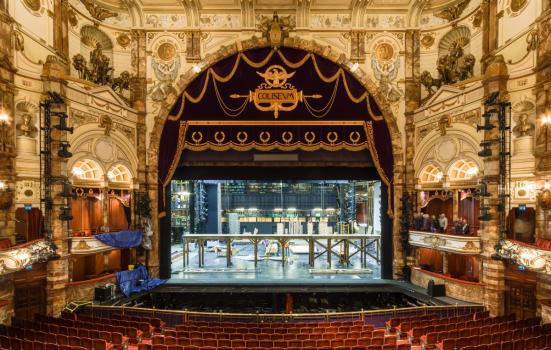 The interior of the London Coliseum, the home of English National Opera