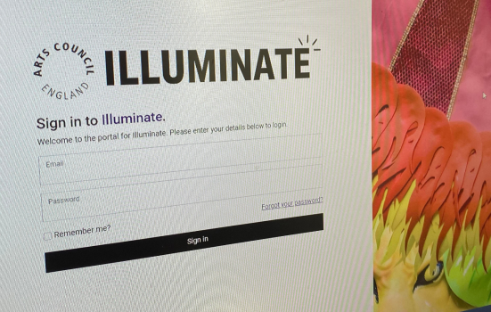 Illuminate website login page