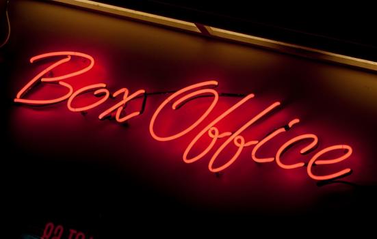 'Box Office' in neon lights