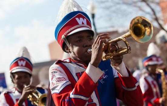 Photo of marching band