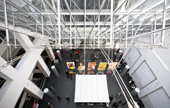 A photo of the atrium of the Museum of Fine Arts in Montreal