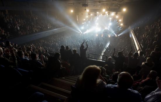 crowd at a performance