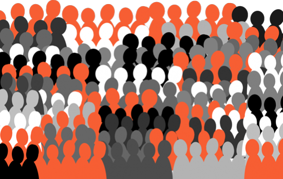 Graphic of a crowd of people