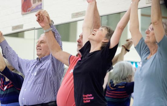 Photo of a session of the Dance for Parkinson’s project