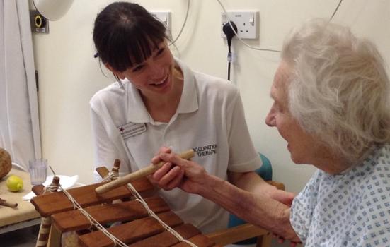 Photo of woman with an instrument in hospital