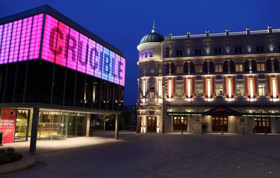 Photo of exterior of Sheffield Crucible