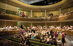 Photo of The Parabola Arts Centre, Cheltenham, by Foster Wilson  Architects. A new Theatre for Cheltenham Ladies' College and the wider community