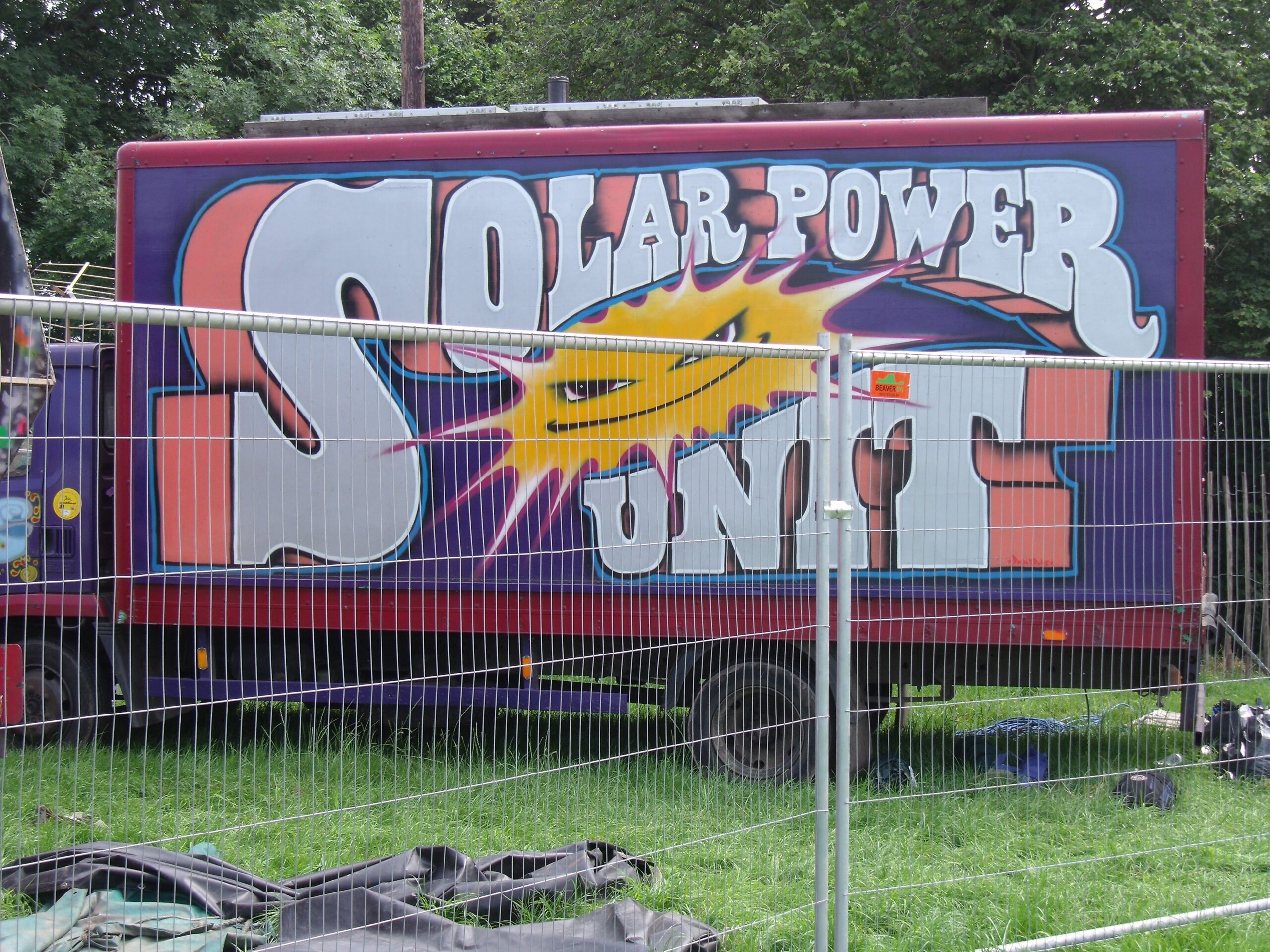 Photo of a solar power unit