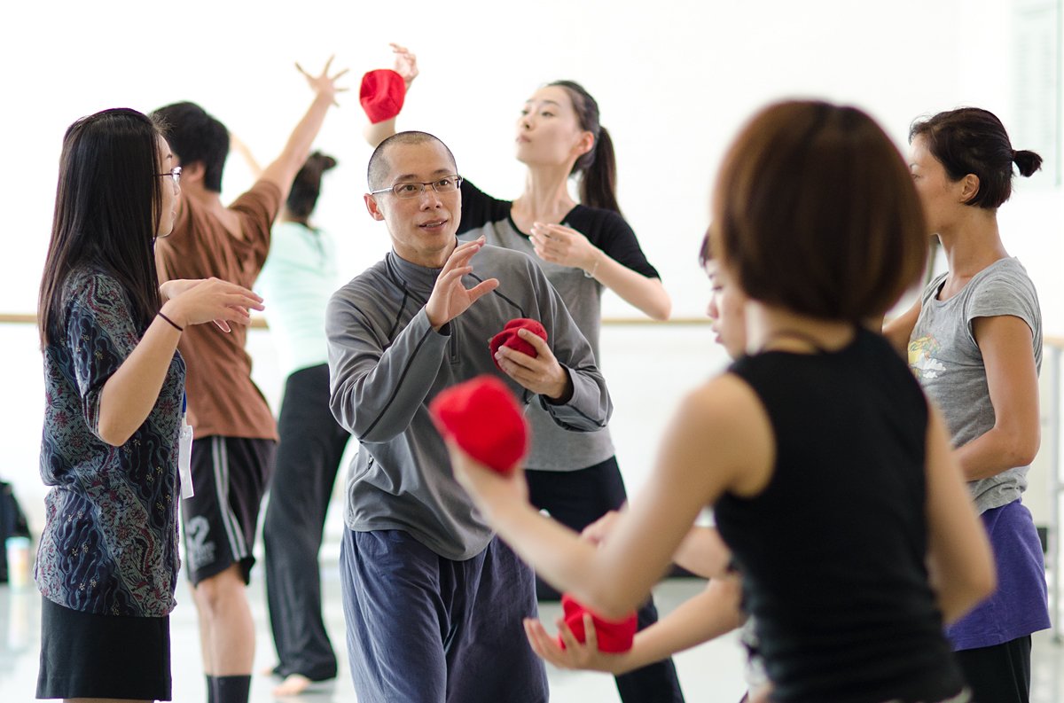 Photo of dancers in rehearsal