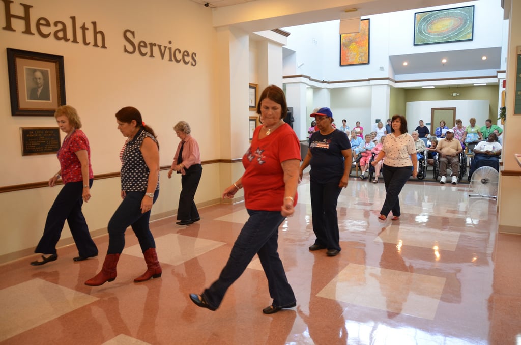 Image of dancers in hospital