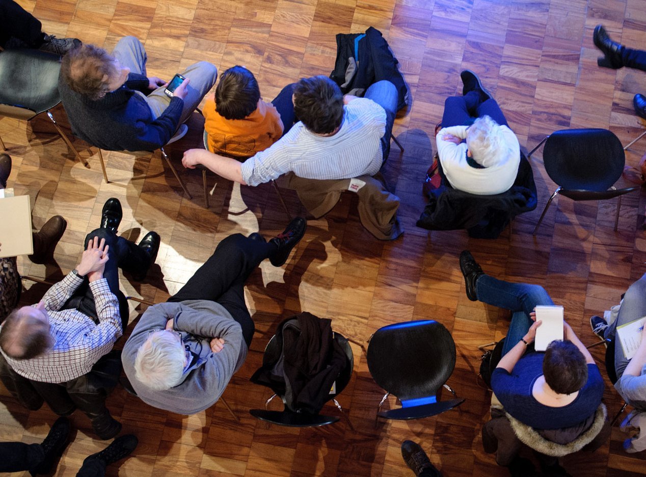 Image of people seated