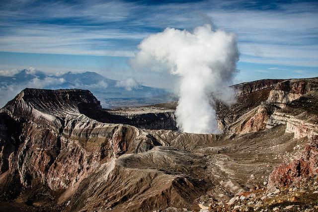 Photo of a volcano