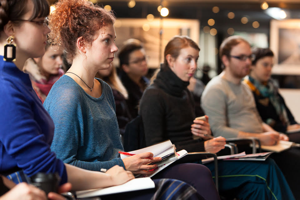 Photo of audience at a Theatre Craft event