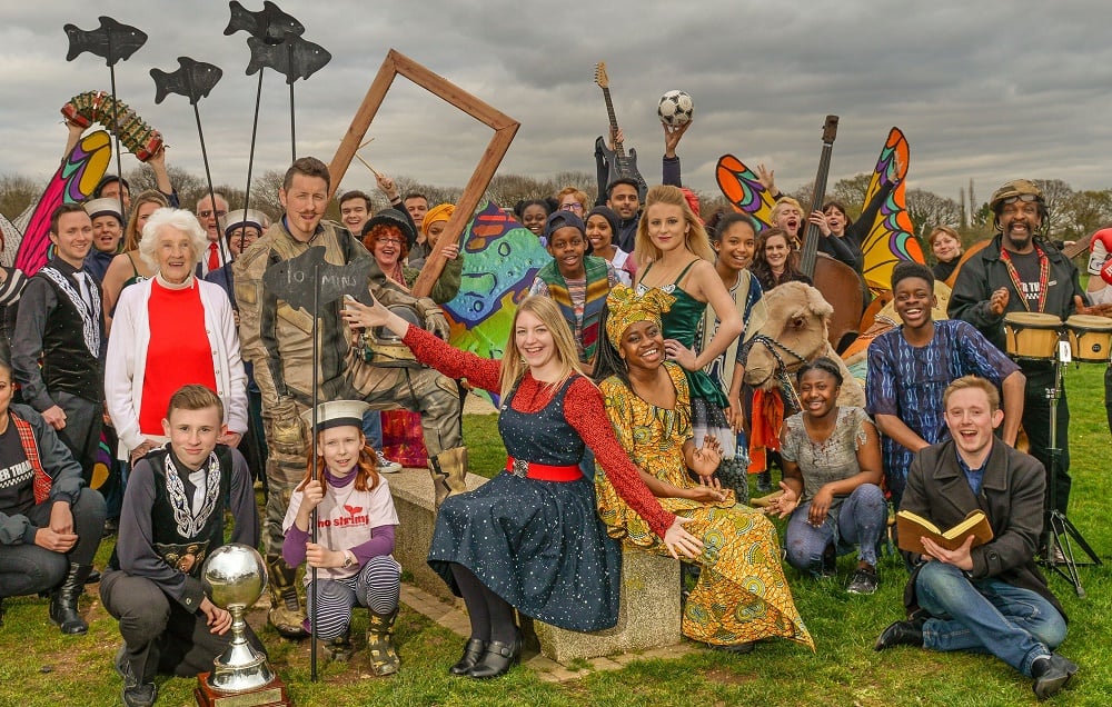 Photo of group of people dressed up