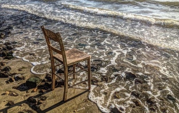 Chair by the seashore