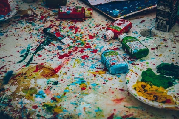 Phot of paint on the floor