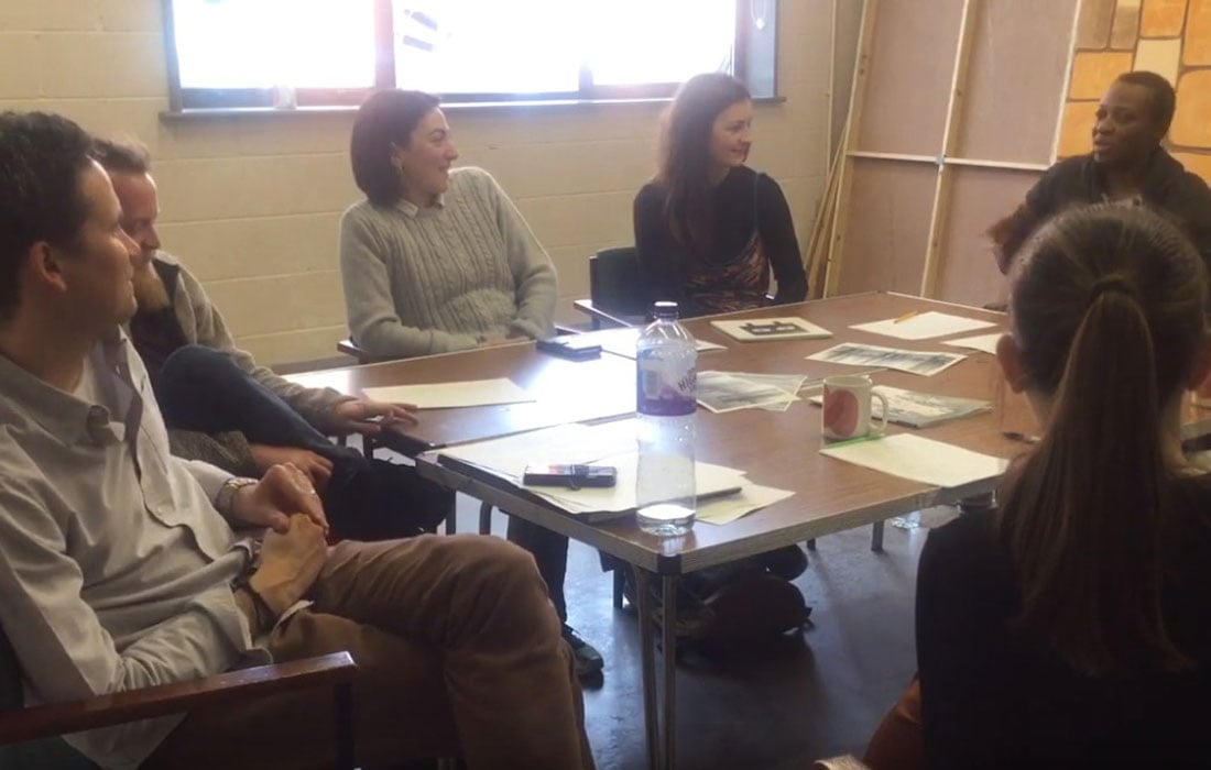 Photo of New Associates attending an early stage reading