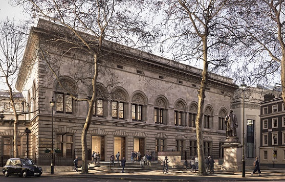 Photo of National Portrait Gallery forecourt