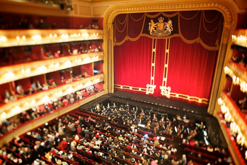 The auditorium at the Royal Opera House