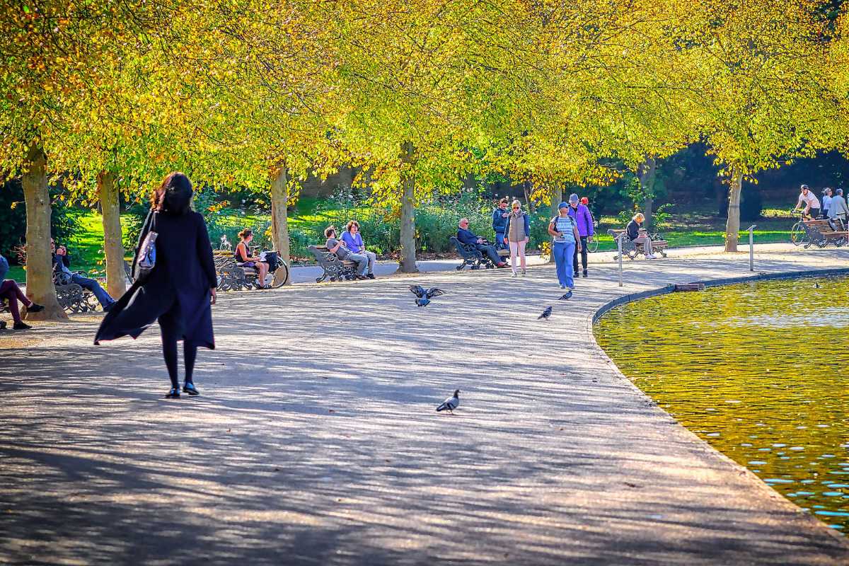 People in a park