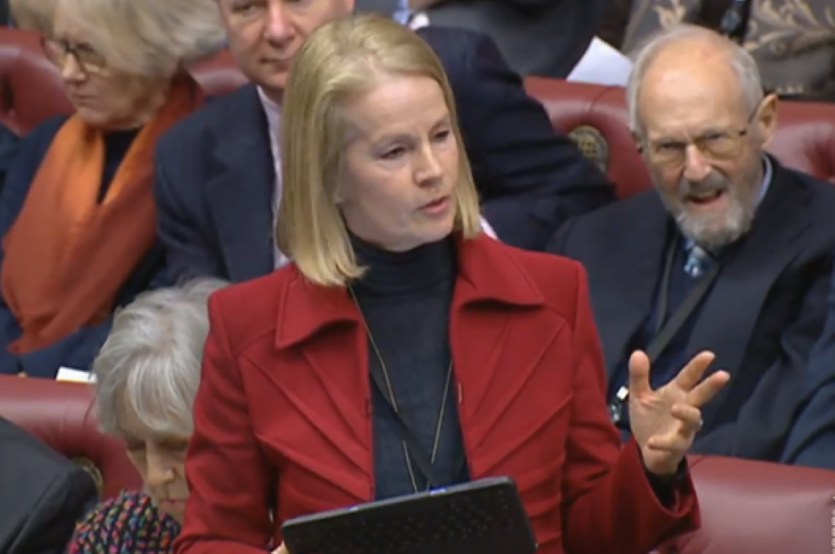 Deborah Bull addressing the House of Lords