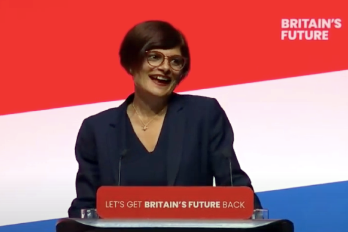 Thangam Debbonaire speaking at the Labour Party conference