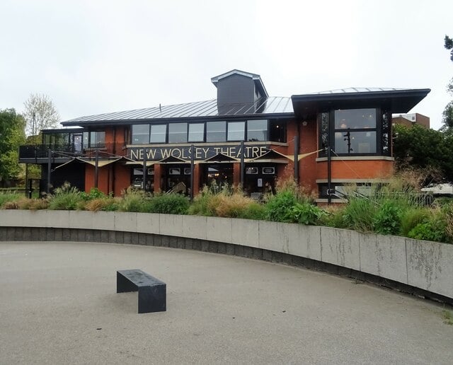 Exterior New Wolsey Theatre near Ipswich, Suffolk, England