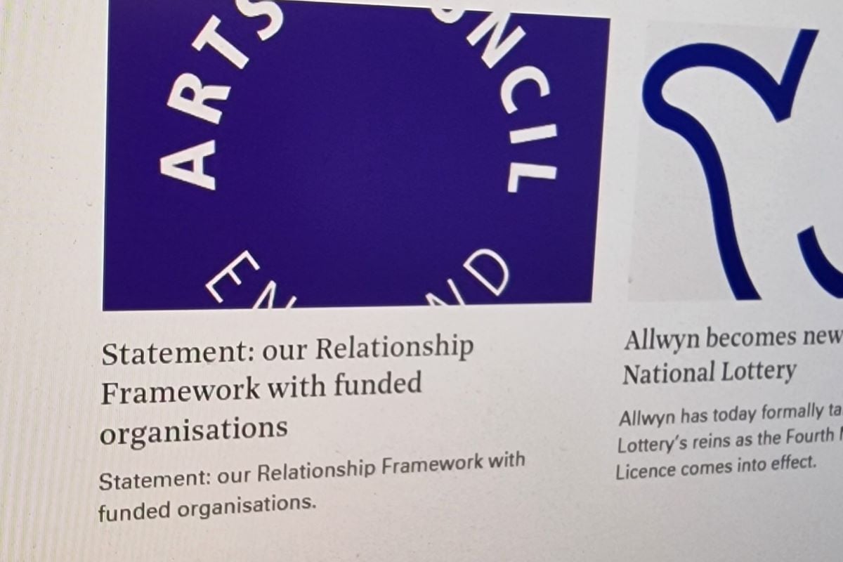 A statement on Arts Council England's website relating to its relationship framework